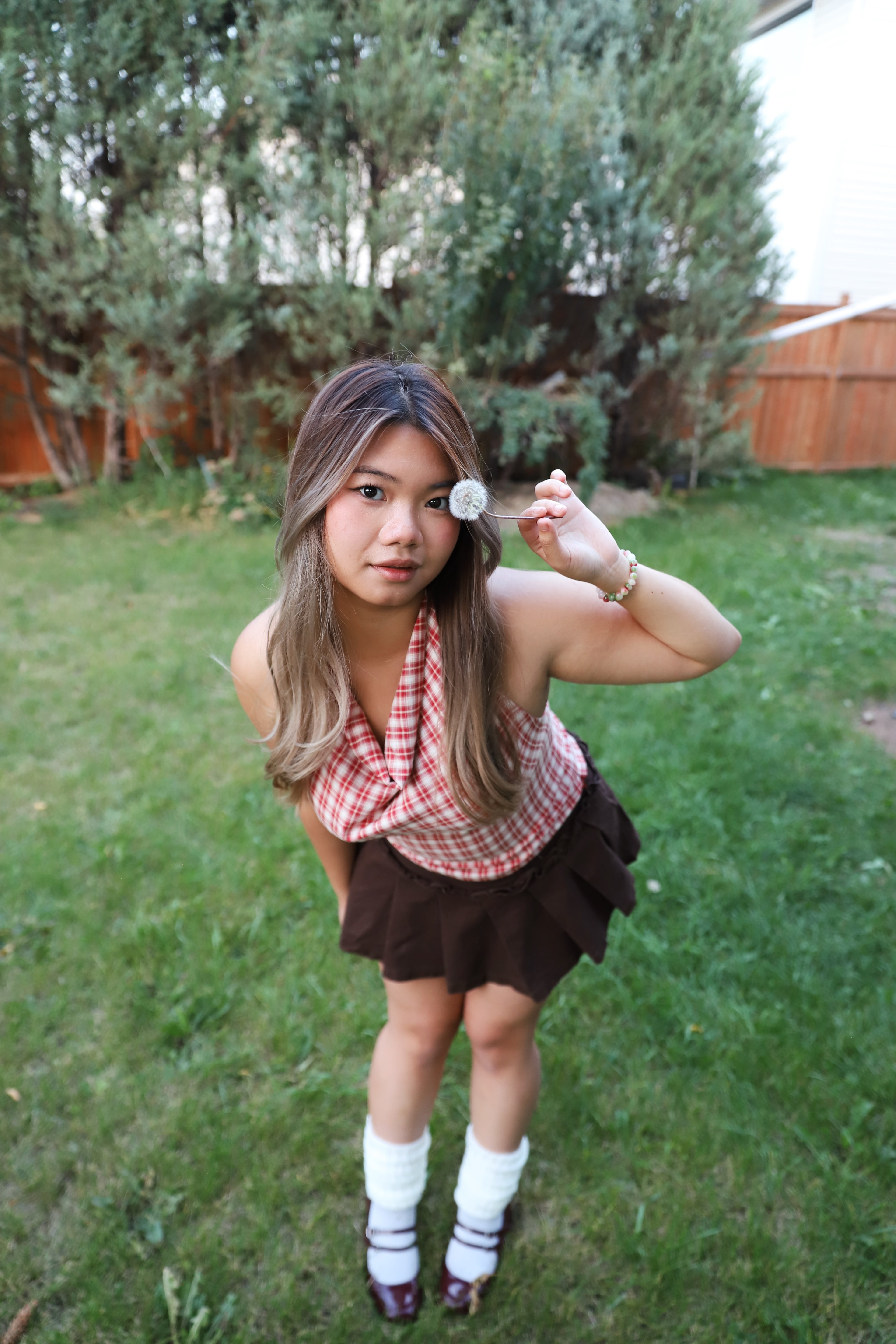 Red Caro Plaid Halter
